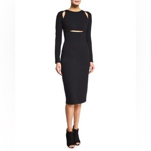 T by Alexander Wang Ponte Cutout Sheath Dress in Size XS